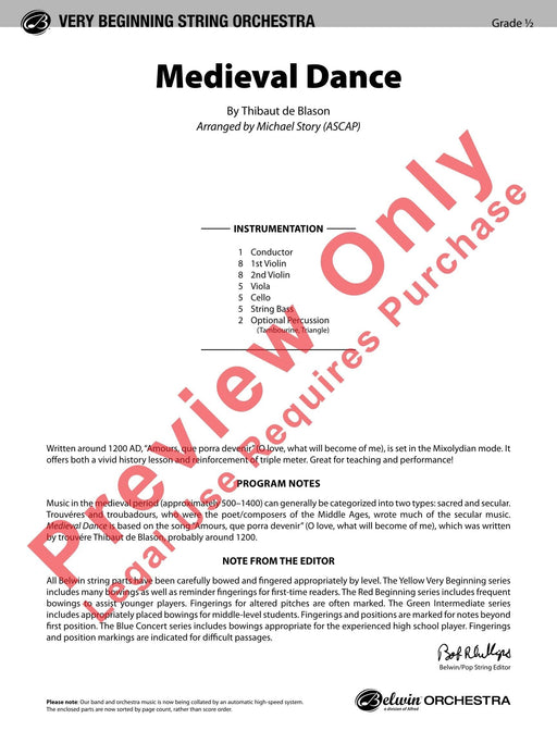 Medieval Dance 舞曲 總譜 | 小雅音樂 Hsiaoya Music