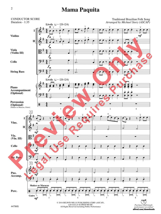 Mama Paquita 總譜 | 小雅音樂 Hsiaoya Music