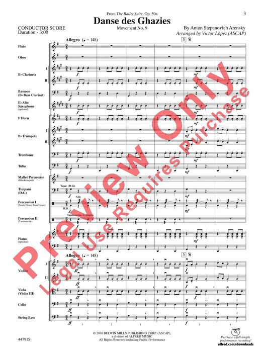 Danse des Ghazies Movement, No. 9 樂章 總譜 | 小雅音樂 Hsiaoya Music