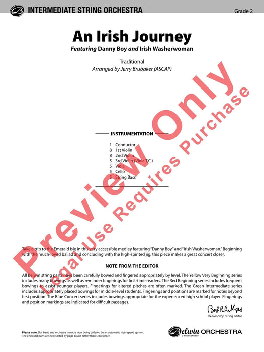 An Irish Journey Featuring Danny Boy and Irish Washerwoman 總譜 | 小雅音樂 Hsiaoya Music