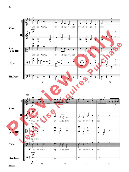 Shady Grove 總譜 | 小雅音樂 Hsiaoya Music