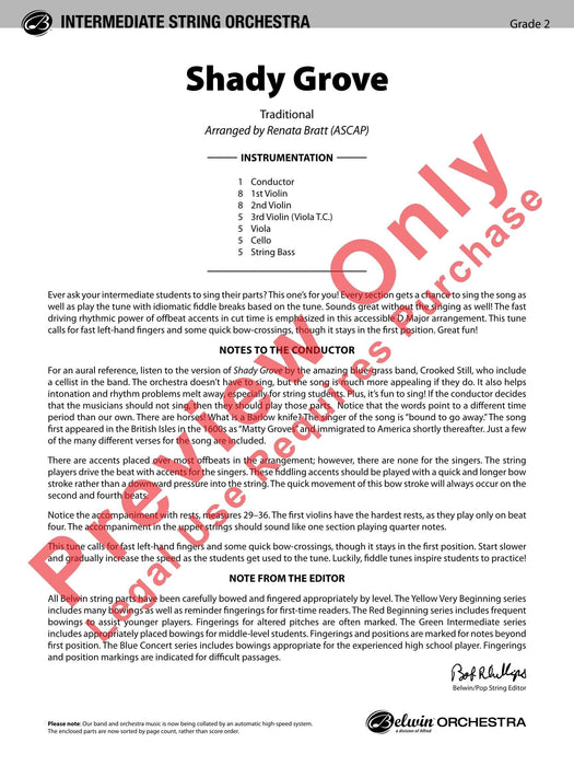 Shady Grove 總譜 | 小雅音樂 Hsiaoya Music