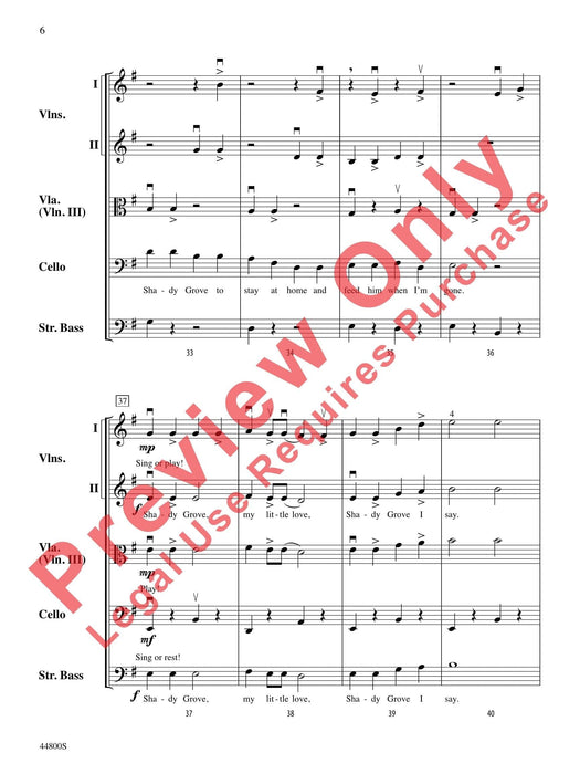 Shady Grove 總譜 | 小雅音樂 Hsiaoya Music