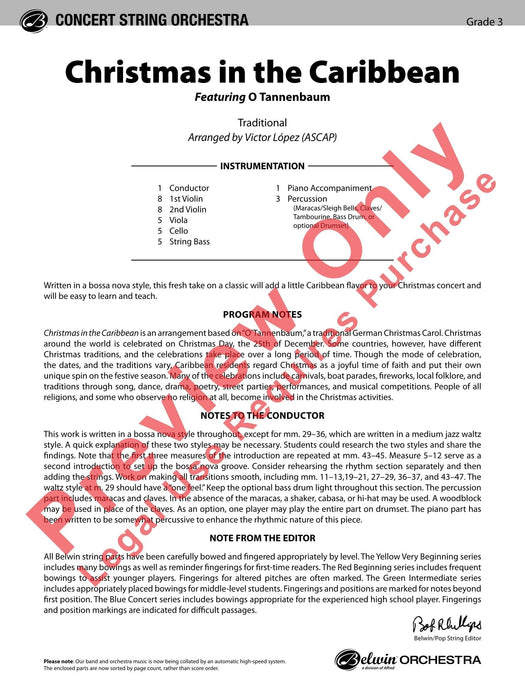 Christmas in the Caribbean Featuring "O' Tannenbaum" 總譜 | 小雅音樂 Hsiaoya Music