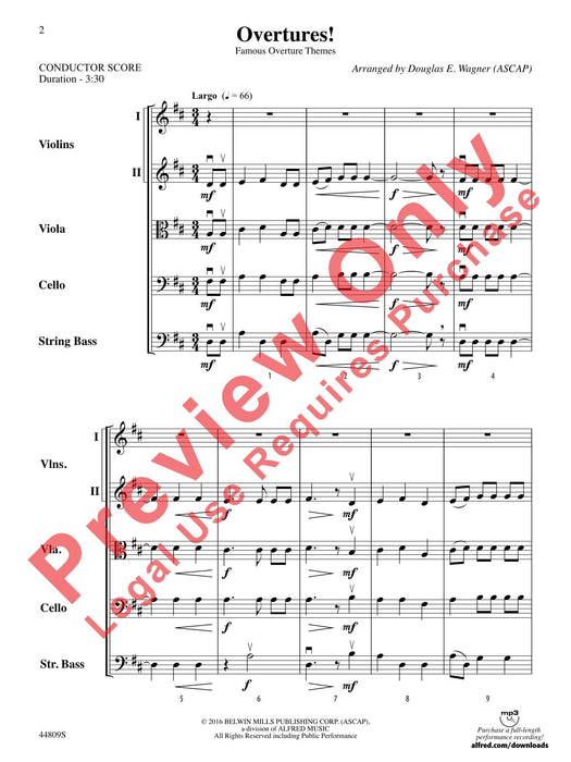 Overtures! Famous Overture Themes 序曲 總譜 | 小雅音樂 Hsiaoya Music