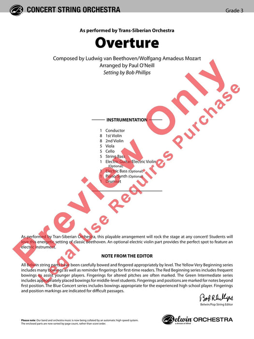 Overture As Performed by Trans-Siberian Orchestra 序曲 管弦樂團 總譜 | 小雅音樂 Hsiaoya Music