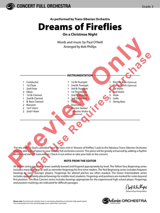 Dreams of Fireflies (On a Christmas Night) As Performed by Trans-Siberian Orchestra 管弦樂團 | 小雅音樂 Hsiaoya Music