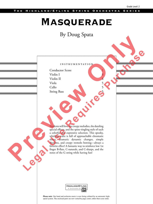 Masquerade 總譜 | 小雅音樂 Hsiaoya Music