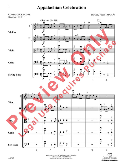 Appalachian Celebration 總譜 | 小雅音樂 Hsiaoya Music