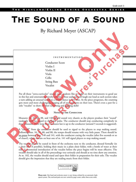 The Sound of a Sound 總譜 | 小雅音樂 Hsiaoya Music