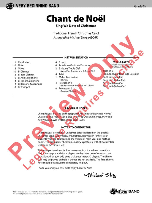 Chant de Noël (Sing We Now of Christmas) 聖歌 總譜 | 小雅音樂 Hsiaoya Music