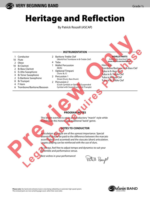 Heritage and Reflection 反射 總譜 | 小雅音樂 Hsiaoya Music