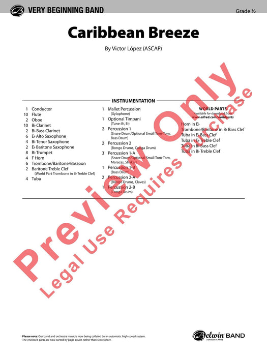 Caribbean Breeze 總譜 | 小雅音樂 Hsiaoya Music