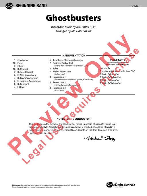 Ghostbusters (from Ghostbusters) 總譜 | 小雅音樂 Hsiaoya Music