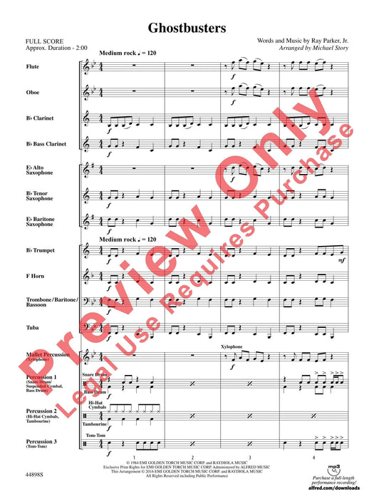 Ghostbusters (from Ghostbusters) 總譜 | 小雅音樂 Hsiaoya Music