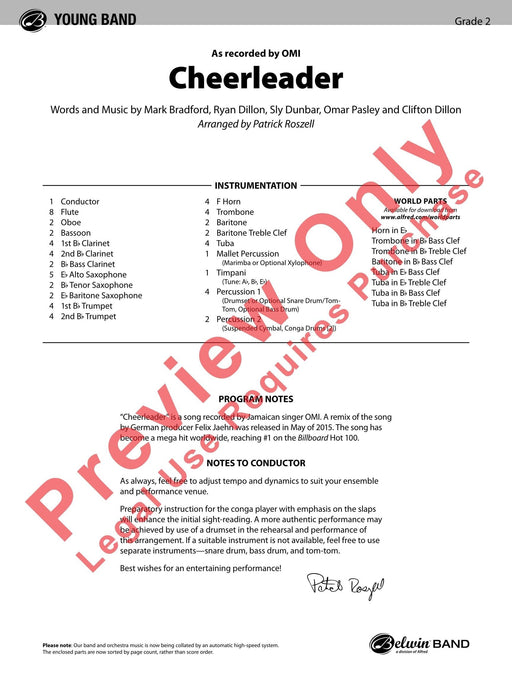 Cheerleader As Recorded by OMI (Solo Trumpet Feature) 獨奏 小號 總譜 | 小雅音樂 Hsiaoya Music