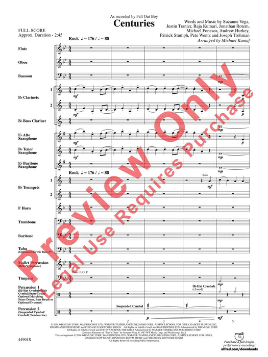 Centuries As Recorded by Fall Out Boy 總譜 | 小雅音樂 Hsiaoya Music