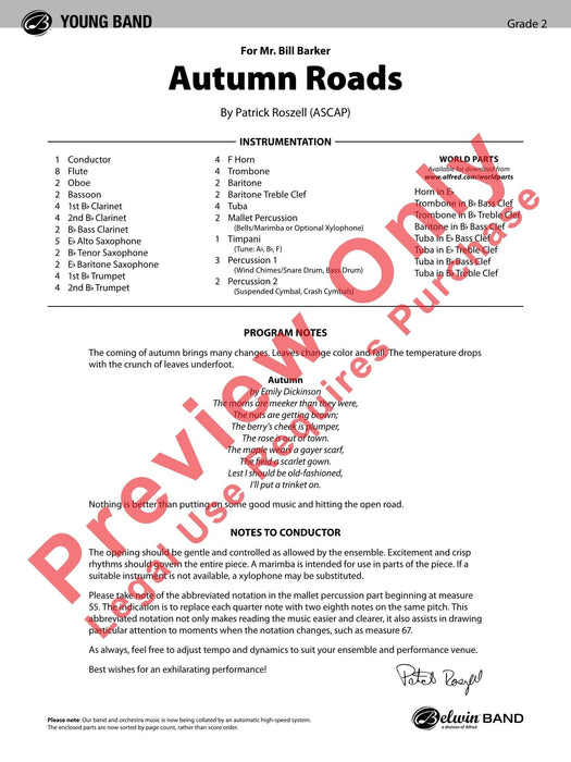 Autumn Roads 總譜 | 小雅音樂 Hsiaoya Music