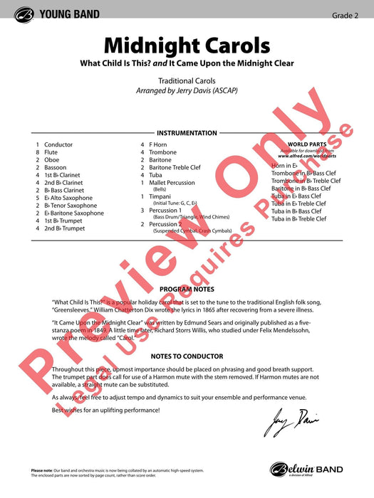 Midnight Carols Featuring: What Child Is This? / It Came Upon the Midnight Clear 耶誕頌歌 總譜 | 小雅音樂 Hsiaoya Music