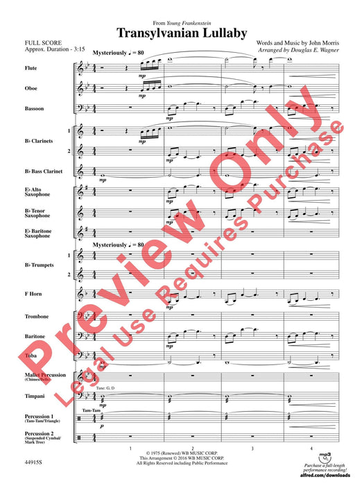 Transylvanian Lullaby Solo Trumpet Feature 搖籃曲 獨奏 小號 總譜 | 小雅音樂 Hsiaoya Music