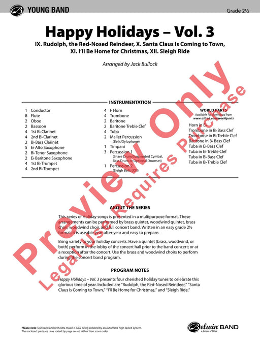 Happy Holidays---Vol. 3 IX. Rudolph, the Red-Nosed Reindeer, X. Santa Claus Is Coming to Town, XI. I'll Be Home for Christmas, XII. Sleigh Ride 總譜 | 小雅音樂 Hsiaoya Music