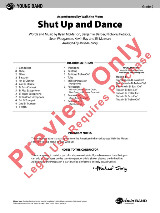 Shut Up and Dance As Performed by Walk the Moon 舞曲 總譜 | 小雅音樂 Hsiaoya Music