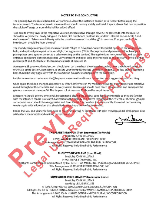 At the Movies with John Williams Featuring: The Planet Krypton / Flight to Neverland / Somewhere in My Memory 總譜 | 小雅音樂 Hsiaoya Music