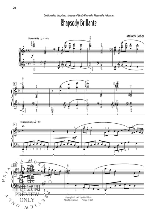 Melody Bober's Favorite Solos, Book 3 7 of Her Original Piano Solos 旋律 獨奏 鋼琴 獨奏 | 小雅音樂 Hsiaoya Music