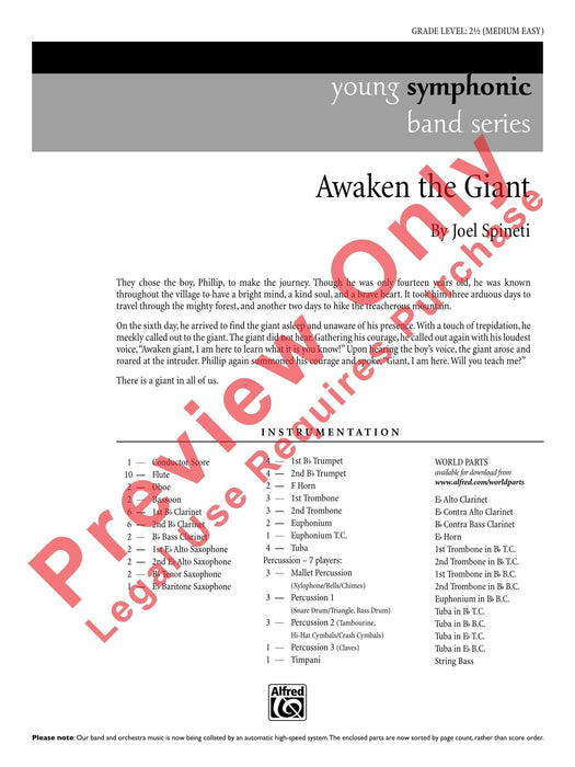 Awaken the Giant 總譜 | 小雅音樂 Hsiaoya Music