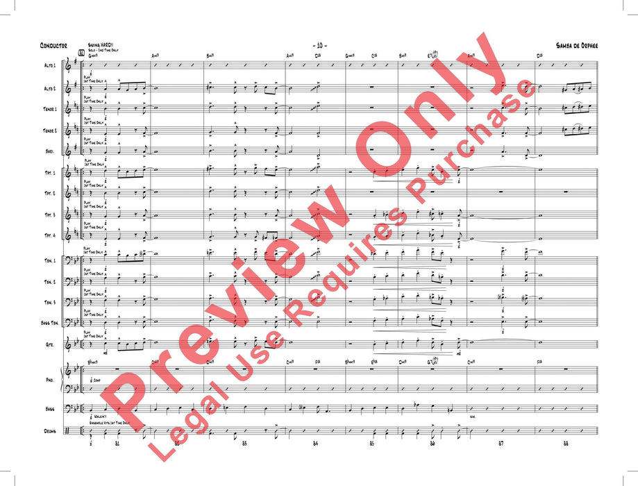 Samba de Orphee 總譜 | 小雅音樂 Hsiaoya Music