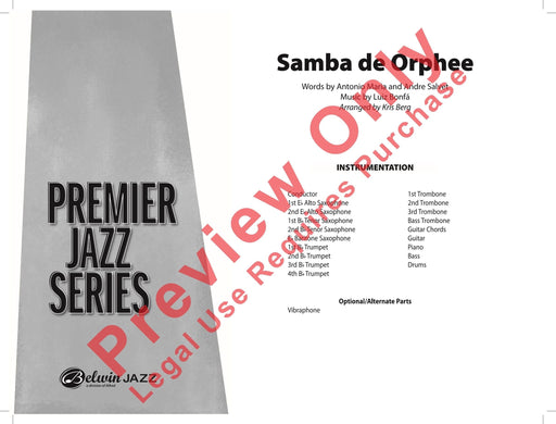 Samba de Orphee 總譜 | 小雅音樂 Hsiaoya Music