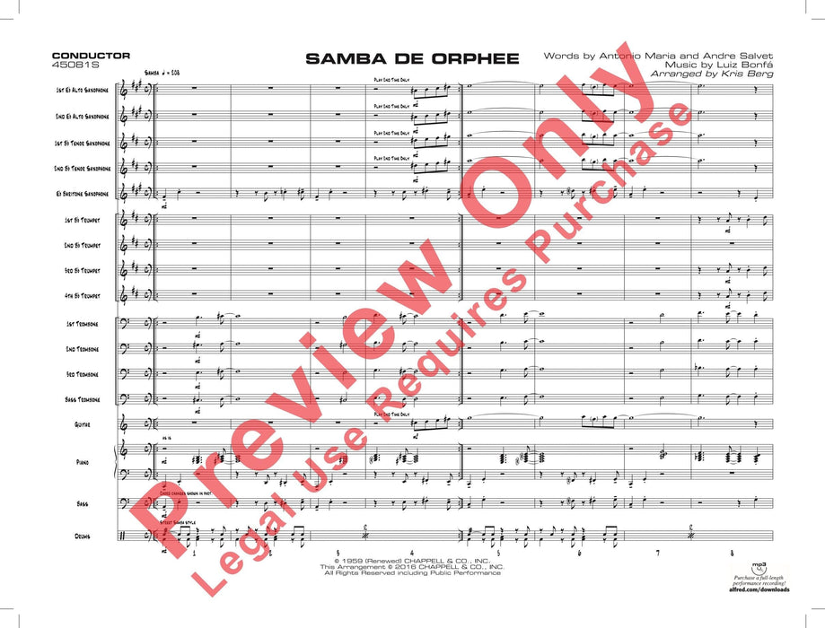 Samba de Orphee 總譜 | 小雅音樂 Hsiaoya Music