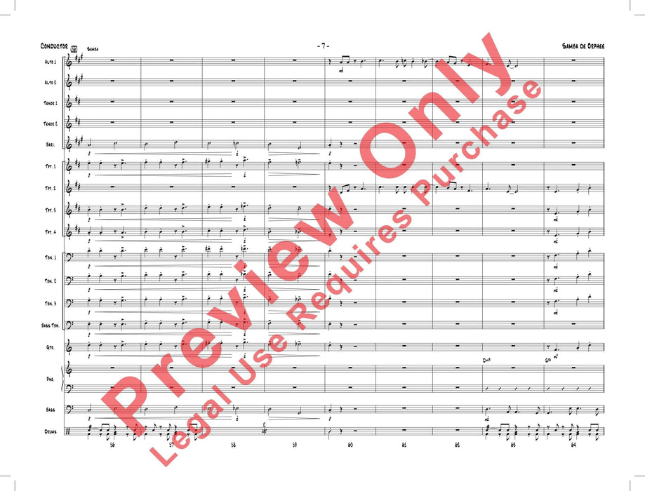 Samba de Orphee 總譜 | 小雅音樂 Hsiaoya Music