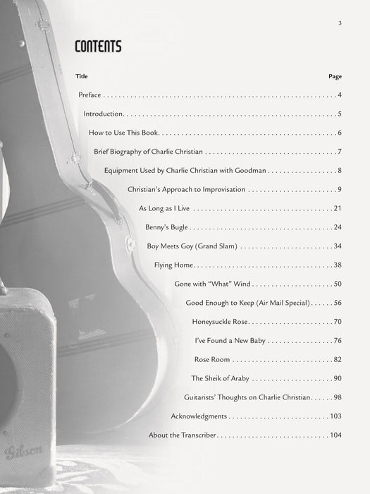 Charlie Christian Selected Solos from the Father of Modern Jazz Guitar 獨奏 爵士音樂吉他 | 小雅音樂 Hsiaoya Music