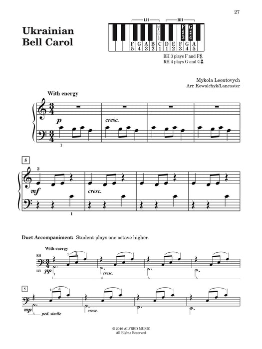 First Book of Christmas Praise 11 Arrangements for Beginning Pianists | 小雅音樂 Hsiaoya Music