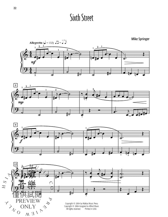 Mike Springer's Favorite Solos, Book 1 10 of His Original Piano Solos 獨奏 鋼琴 獨奏 | 小雅音樂 Hsiaoya Music
