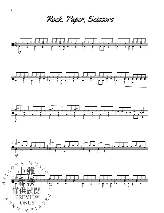 Solo in Style Six Drumset Etudes for the Beginning to Intermediate Performer 獨奏 風格 練習曲 | 小雅音樂 Hsiaoya Music