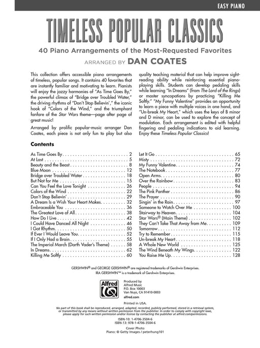 Timeless Popular Classics 40 Piano Arrangements of the Most-Requested Favorites 鋼琴 | 小雅音樂 Hsiaoya Music