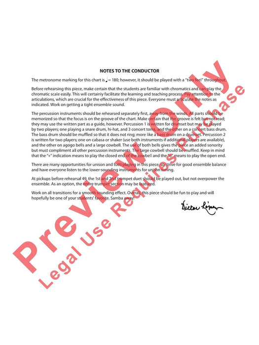 Sambeando Doing the Samba 總譜 | 小雅音樂 Hsiaoya Music