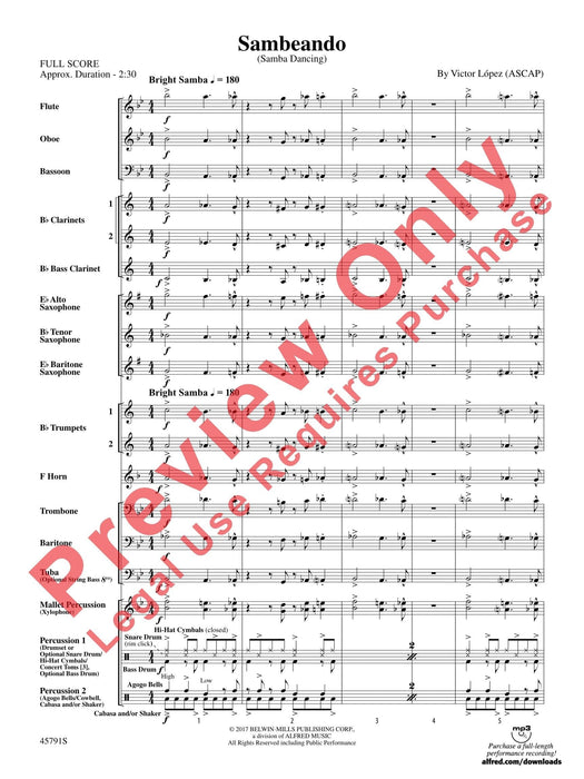 Sambeando Doing the Samba 總譜 | 小雅音樂 Hsiaoya Music