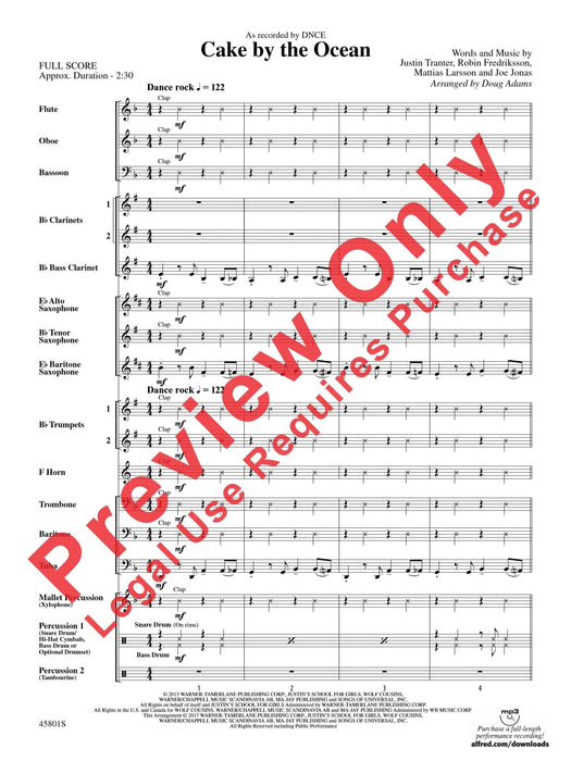 Cake by the Ocean As Recorded by DNCE 總譜 | 小雅音樂 Hsiaoya Music