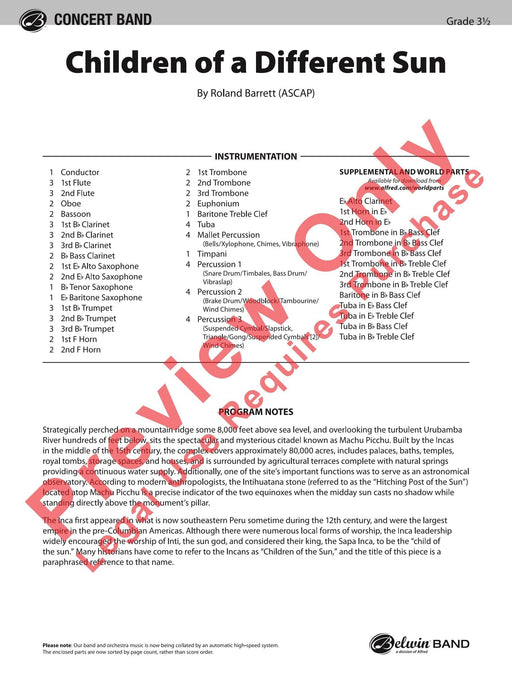 Children of a Different Sun 總譜 | 小雅音樂 Hsiaoya Music