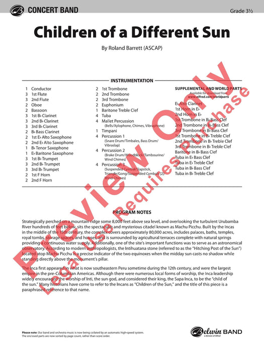 Children of a Different Sun 總譜 | 小雅音樂 Hsiaoya Music