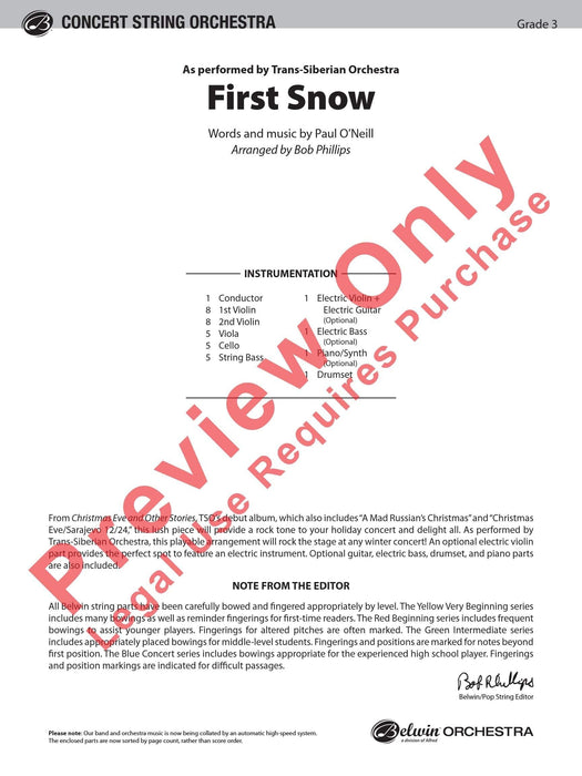 First Snow As Performed by Trans-Siberian Orchestra 管弦樂團 | 小雅音樂 Hsiaoya Music