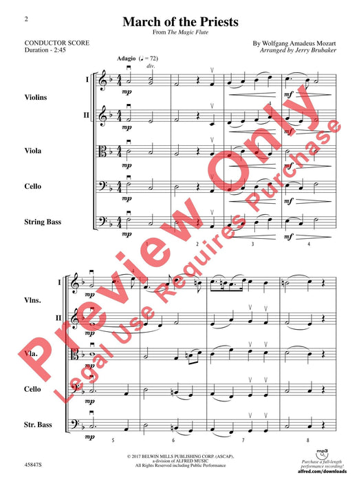 March of the Priests From The Magic Flute 莫札特 進行曲 魔笛 總譜 | 小雅音樂 Hsiaoya Music