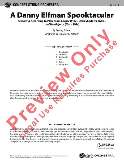 A Danny Elfman Spooktacular Featuring: According to Plan / Dark Shadows / Beetlejuice 總譜 | 小雅音樂 Hsiaoya Music