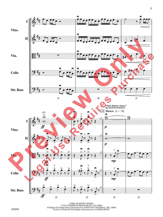 A Danny Elfman Spooktacular Featuring: According to Plan / Dark Shadows / Beetlejuice 總譜 | 小雅音樂 Hsiaoya Music