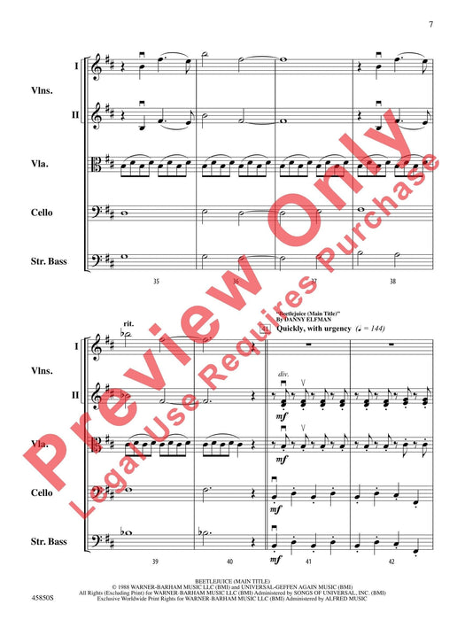 A Danny Elfman Spooktacular Featuring: According to Plan / Dark Shadows / Beetlejuice 總譜 | 小雅音樂 Hsiaoya Music