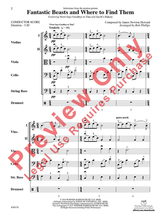 Fantastic Beasts and Where to Find Them Featuring: Newt Says Goodbye to Tina / Jacob's Bakery 總譜 | 小雅音樂 Hsiaoya Music