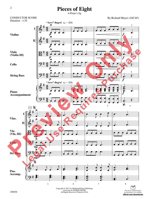 Pieces of Eight A Pirate's Jig 小品 吉格 總譜 | 小雅音樂 Hsiaoya Music